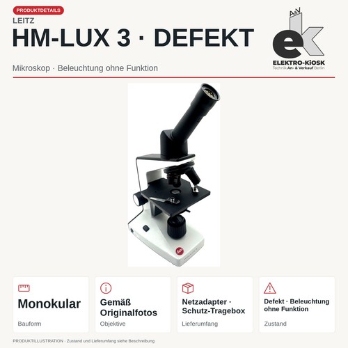 Leitz lux microscopio - hm-lux, 3