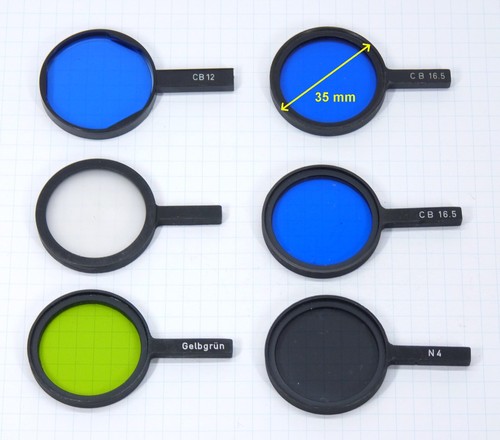 Filtro vetro microscopio - , leitz