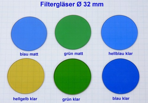 Filtro vetro microscopio
